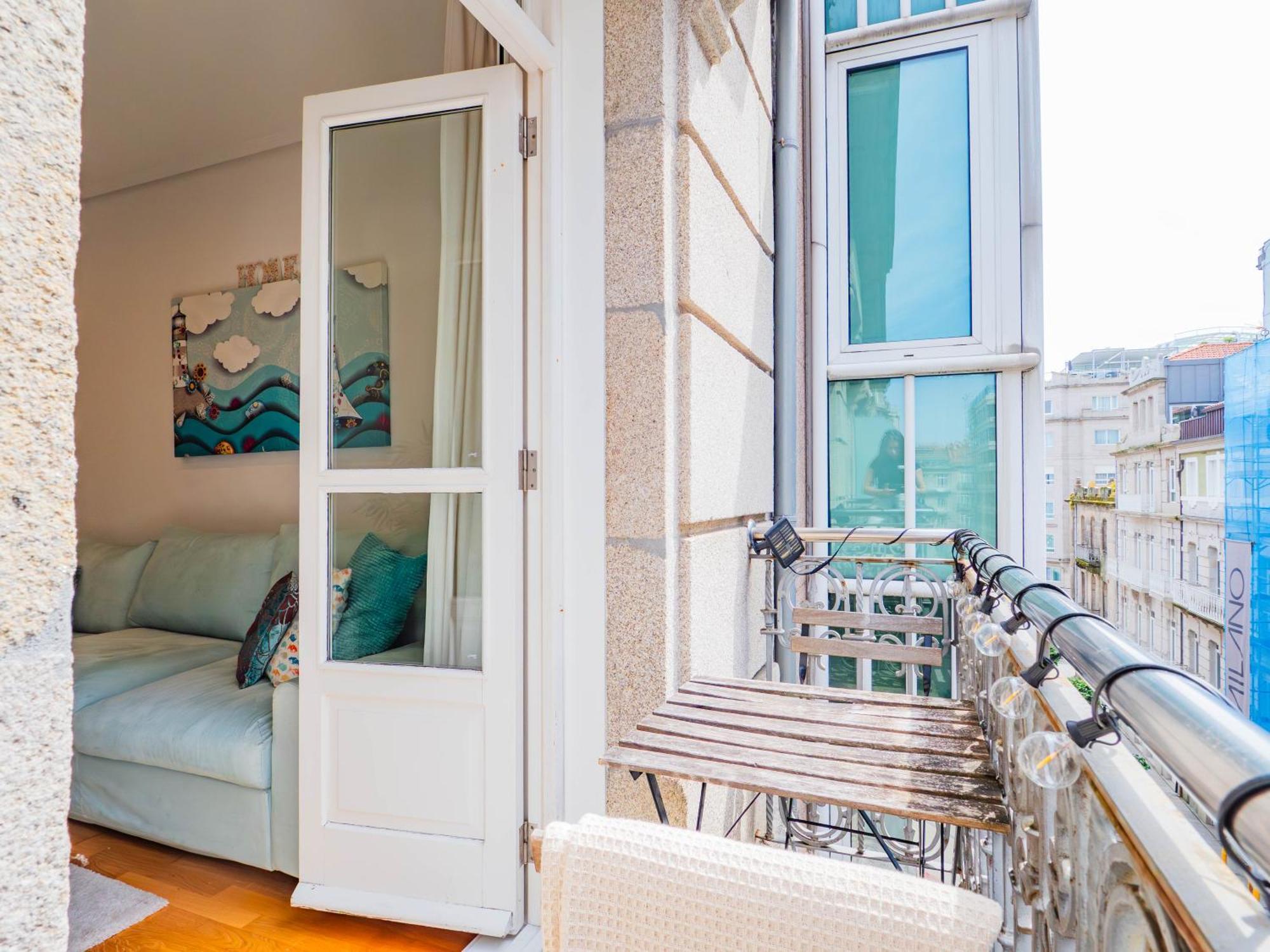 Apartmán Luxury Centro De Vigo Balcony Exteriér fotografie